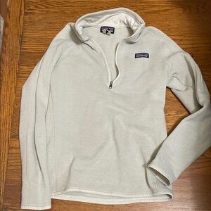 Patagonia Off-White Half-Zip Fleece Pullover